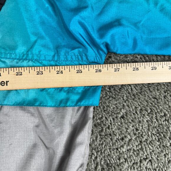 Champion Jacket Mens Large Black Blue Nylon Windbreaker Lined Full Zip Coat - Picture 11 of 13